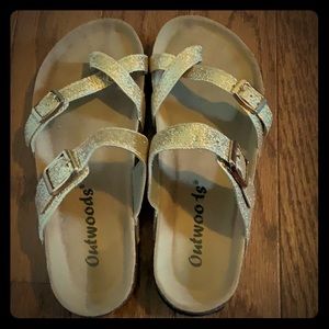 Gold sandals